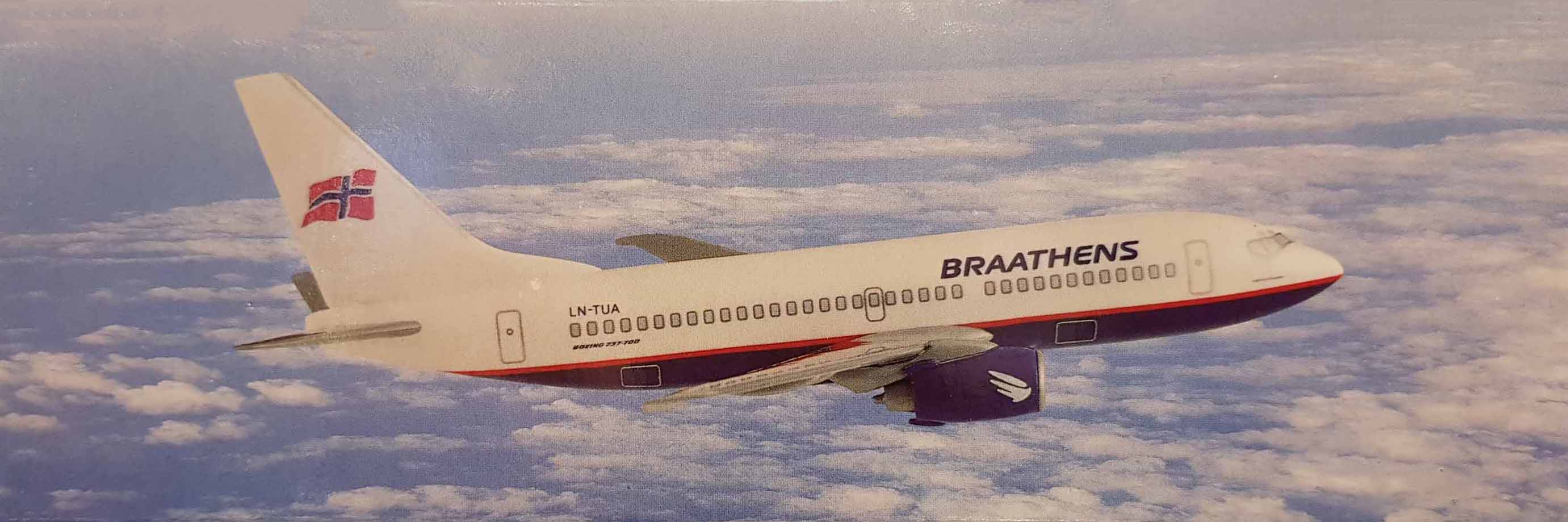 Flymodell Braathens Boeing 737