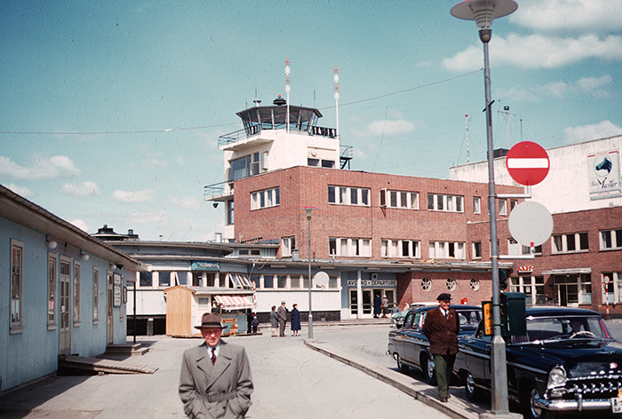 Bilde av innsjekkingsterminalen på det opprinnelige 'gamle' Fornebu